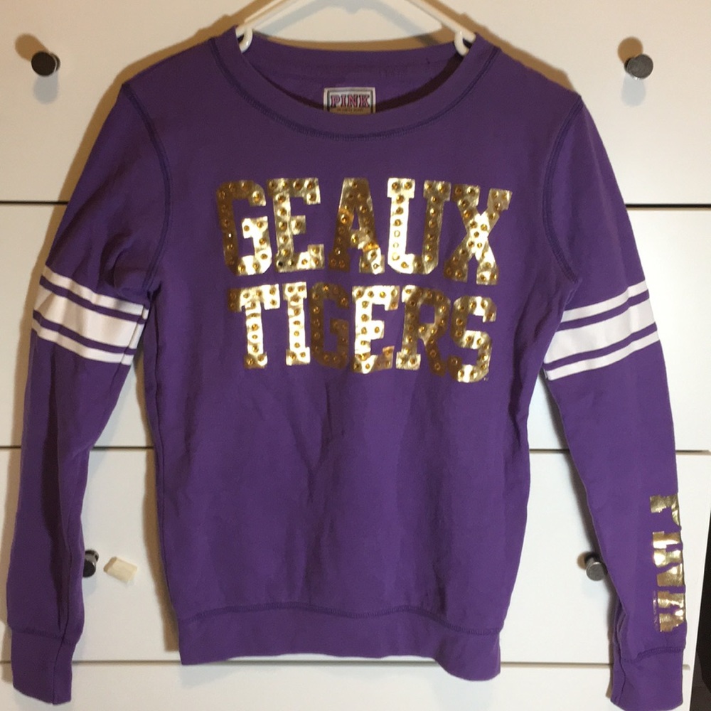 LSU Tigers Victoria’s Secret Pink Sweatshirt Sz XS